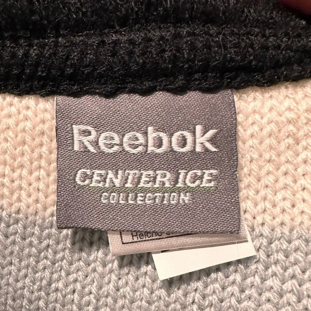 NHL LA Kings Reebok Center Ice Collection Scarf Black/Gray Blue White Stripe